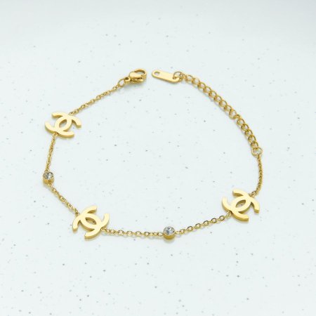 اسوارة شانيل chanel ذهبي