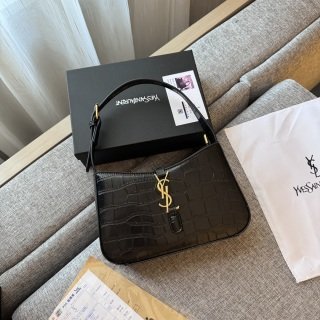 حقيبة YSL جلد تمساح كتف قاعدة 24سم  مع علبة وشهادة الماركة