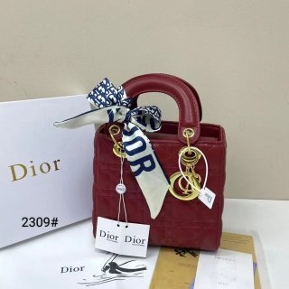 حقيبة ديور مع علبة وحزام قاعدة 18سم